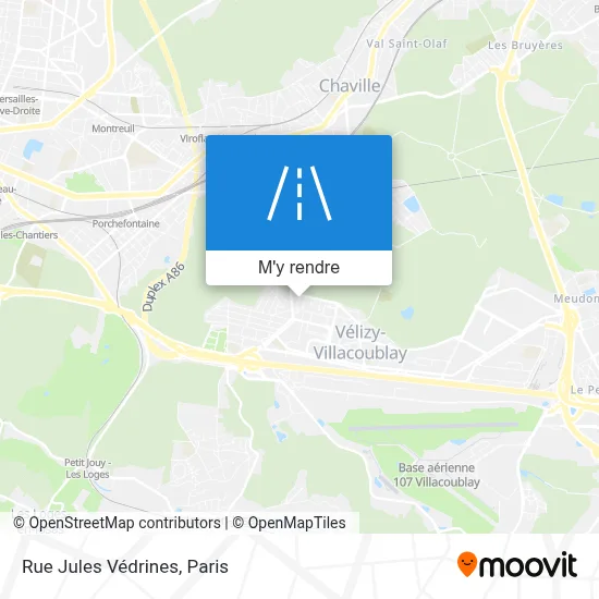 Rue Jules Védrines plan