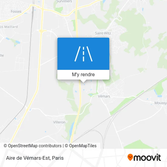 Aire de Vémars-Est plan