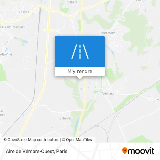 Aire de Vémars-Ouest plan