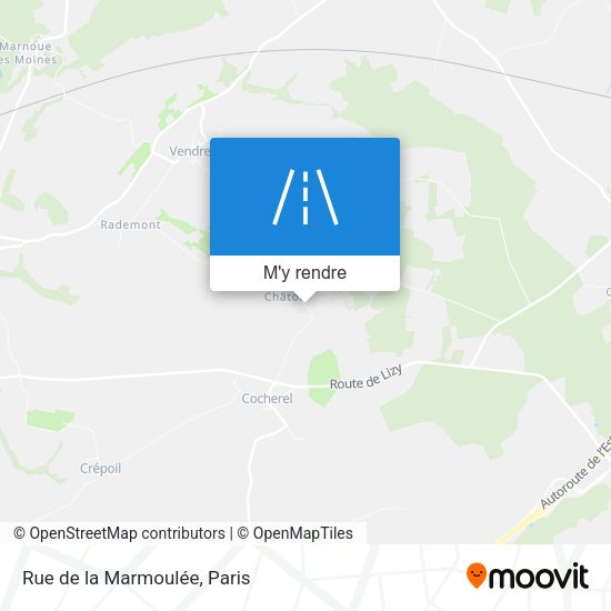 Rue de la Marmoulée plan