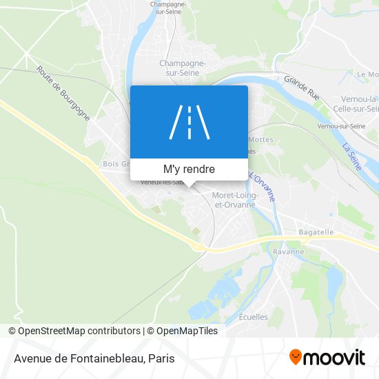 Avenue de Fontainebleau plan