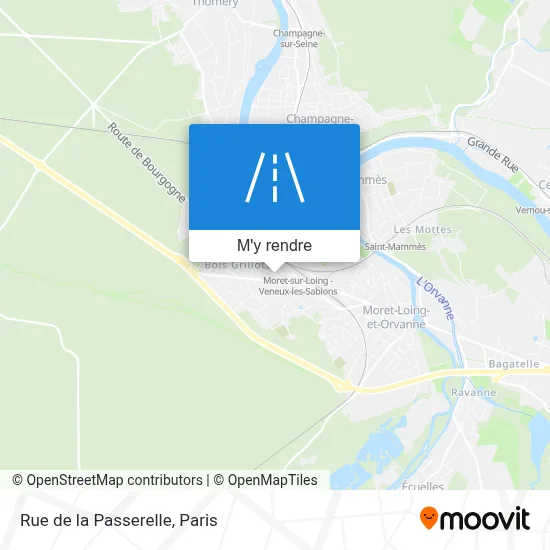 Rue de la Passerelle plan