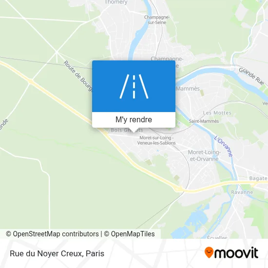 Rue du Noyer Creux plan