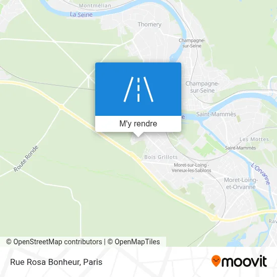Rue Rosa Bonheur plan