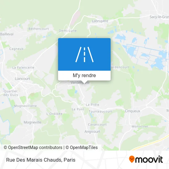 Rue Des Marais Chauds plan