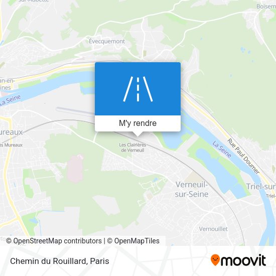 Chemin du Rouillard plan