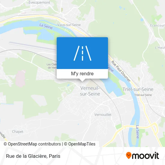 Rue de la Glacière plan