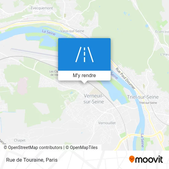 Rue de Touraine plan