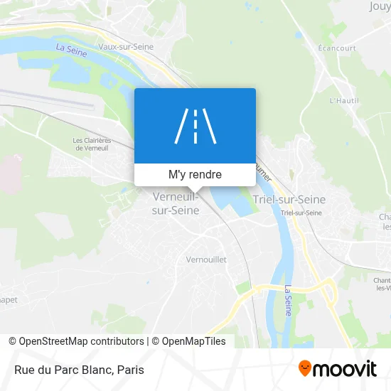 Rue du Parc Blanc plan