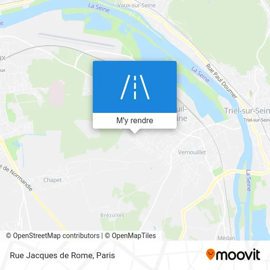 Rue Jacques de Rome plan