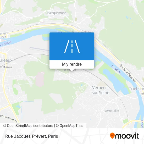 Rue Jacques Prévert plan