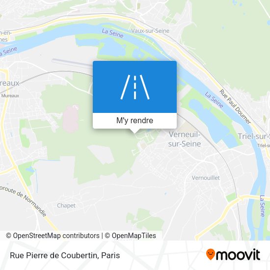 Rue Pierre de Coubertin plan