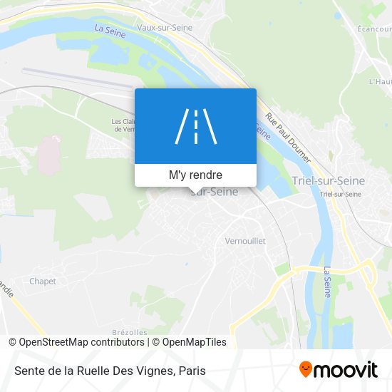 Sente de la Ruelle Des Vignes plan