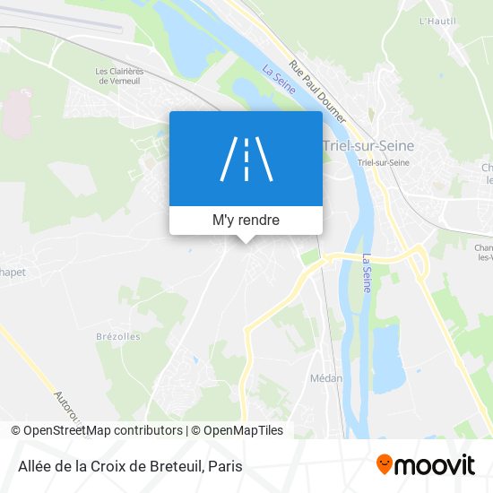 Allée de la Croix de Breteuil plan