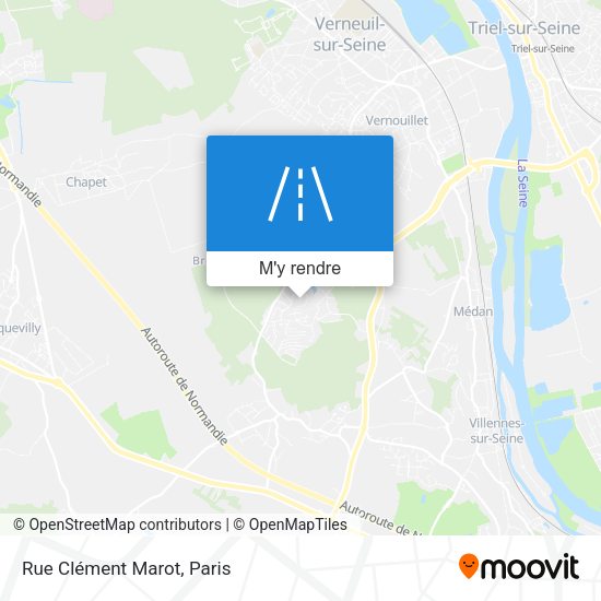 Rue Clément Marot plan
