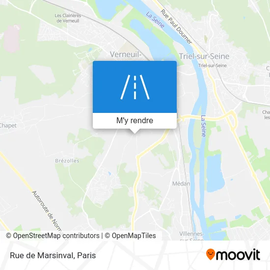 Rue de Marsinval plan