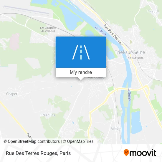 Rue Des Terres Rouges plan