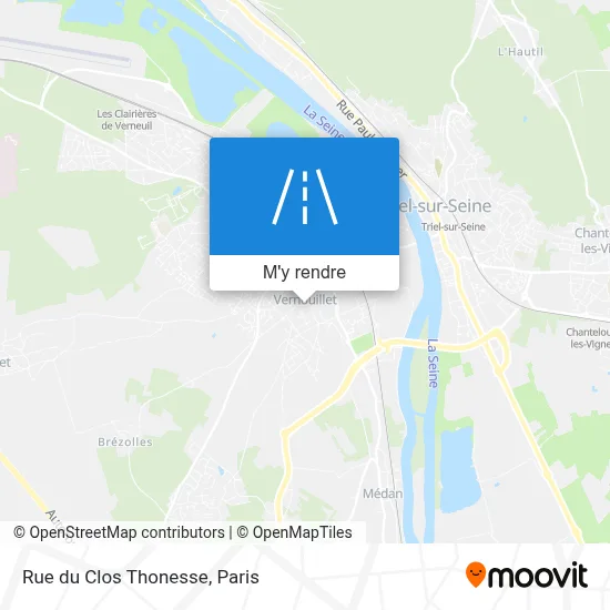 Rue du Clos Thonesse plan