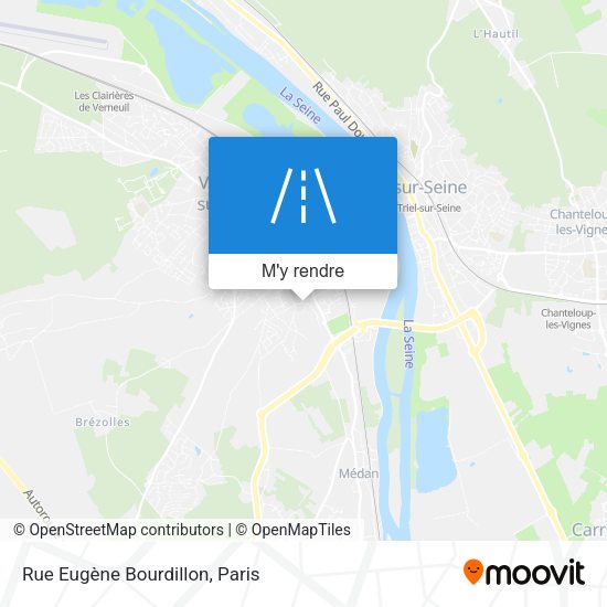 Rue Eugène Bourdillon plan