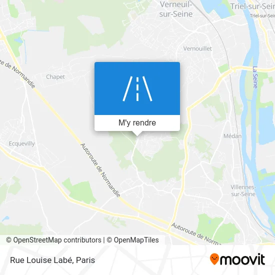 Rue Louise Labé plan