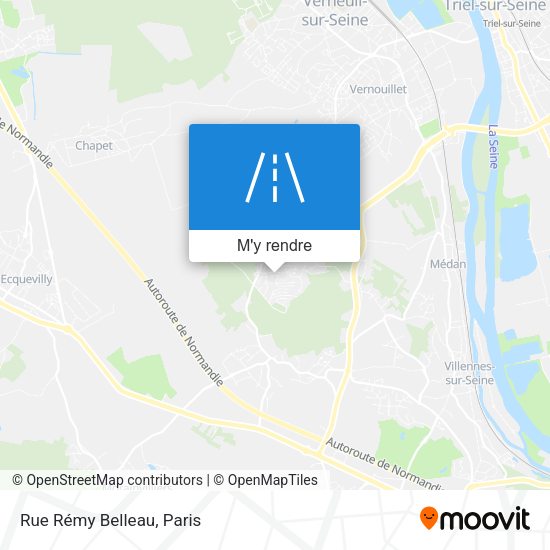 Rue Rémy Belleau plan