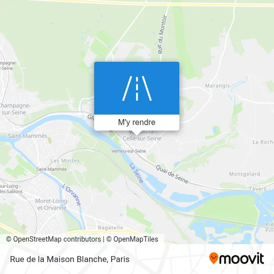 Rue de la Maison Blanche plan