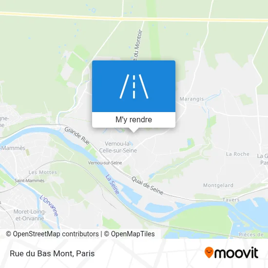 Rue du Bas Mont plan