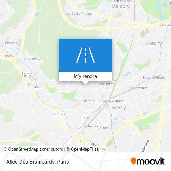 Allée Des Branjeards plan