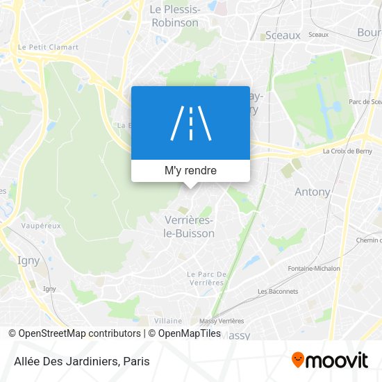 Allée Des Jardiniers plan