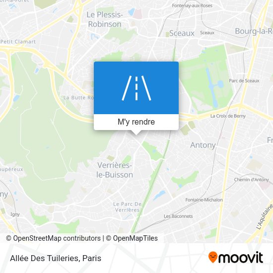 Allée Des Tuileries plan