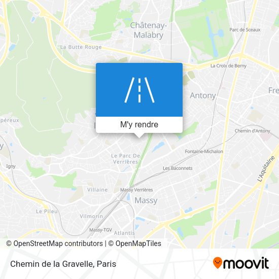 Chemin de la Gravelle plan