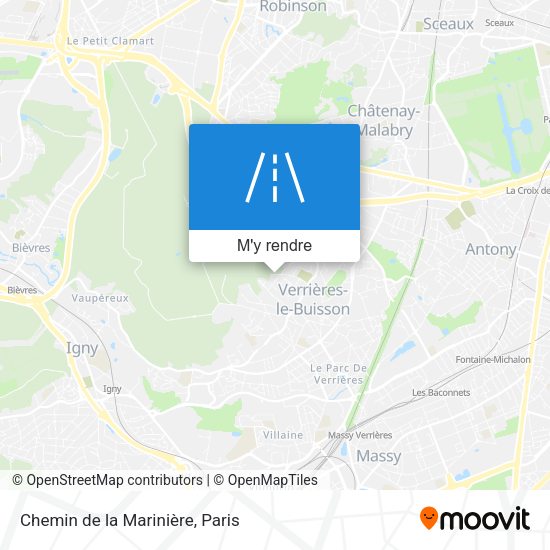 Chemin de la Marinière plan