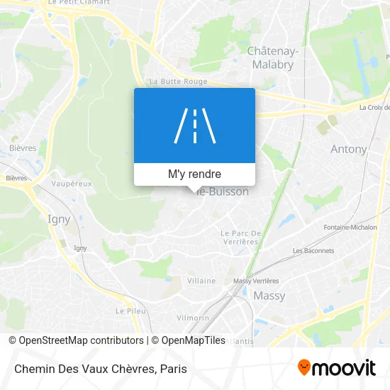 Chemin Des Vaux Chèvres plan
