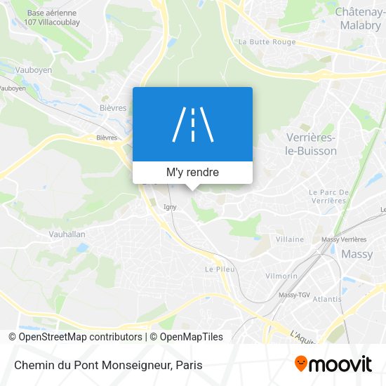 Chemin du Pont Monseigneur plan