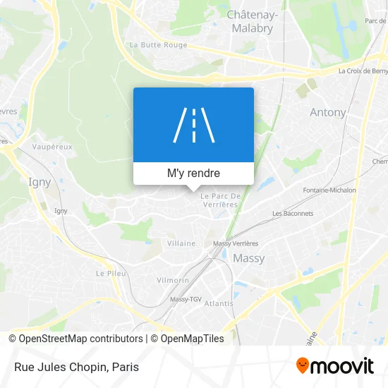 Rue Jules Chopin plan