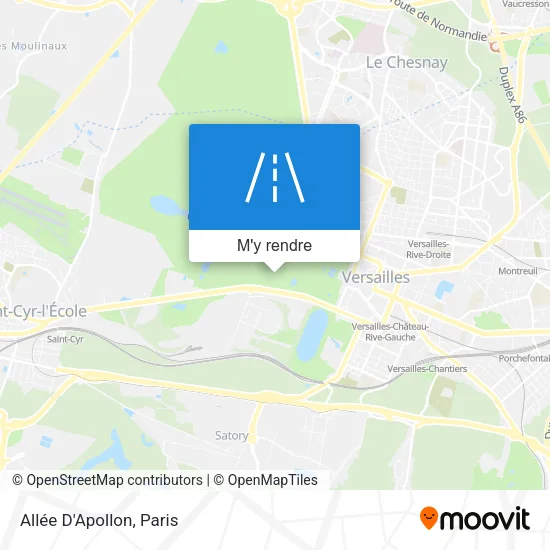 Allée D'Apollon plan