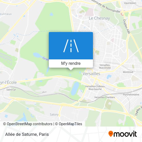 Allée de Saturne plan