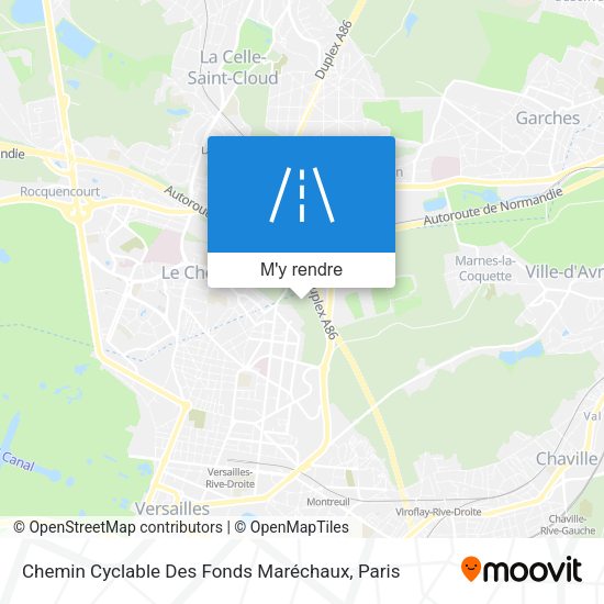 Chemin Cyclable Des Fonds Maréchaux plan