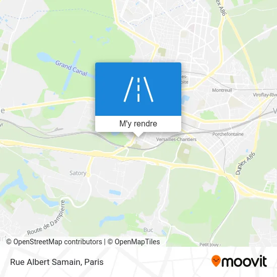 Rue Albert Samain plan