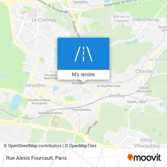 Rue Alexis Fourcault plan