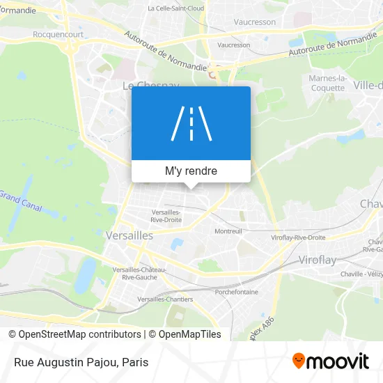 Rue Augustin Pajou plan