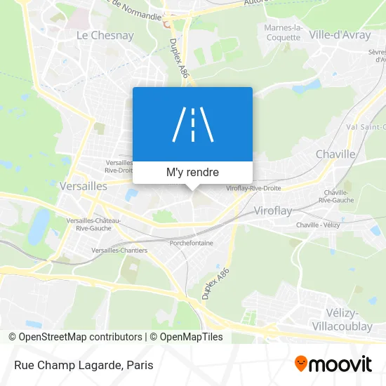 Rue Champ Lagarde plan