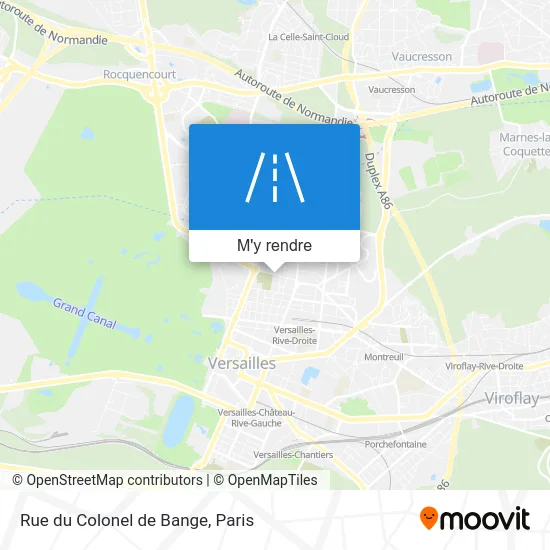 Rue du Colonel de Bange plan