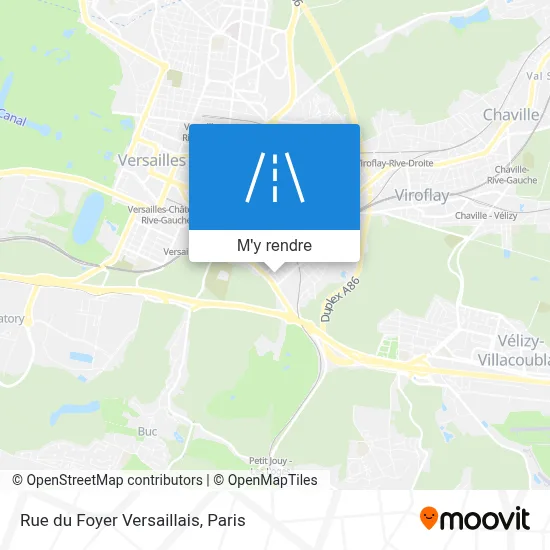 Rue du Foyer Versaillais plan