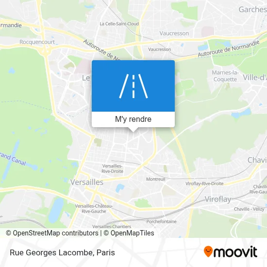 Rue Georges Lacombe plan