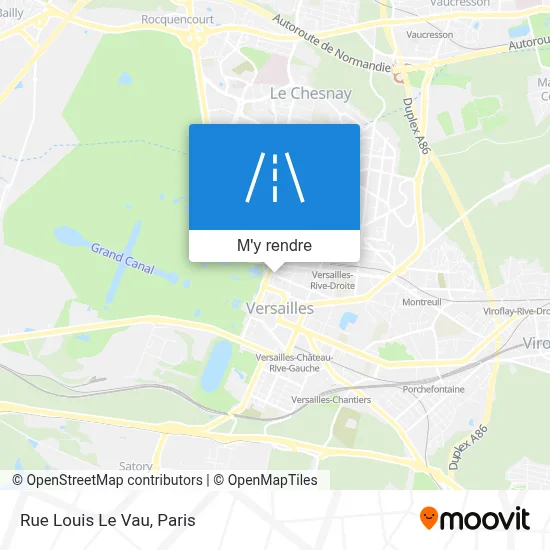 Rue Louis Le Vau plan