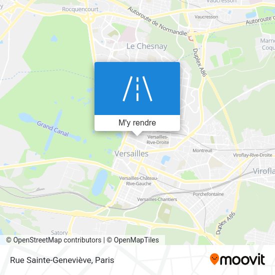 Rue Sainte-Geneviève plan