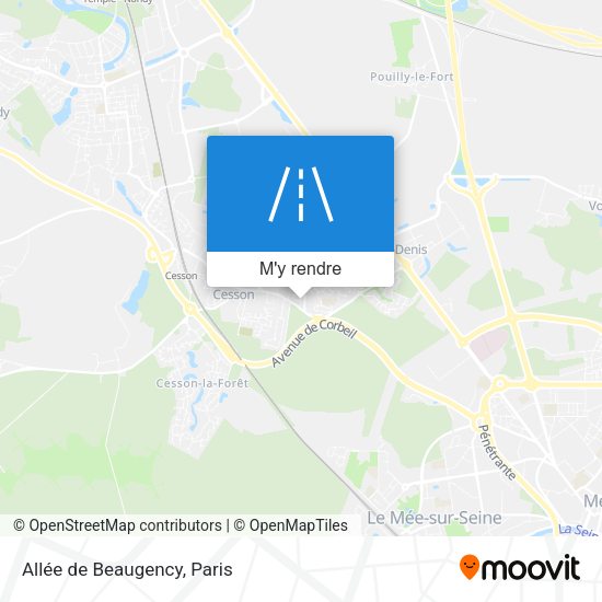 Allée de Beaugency plan