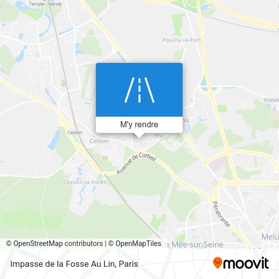 Impasse de la Fosse Au Lin plan