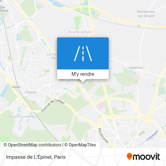 Impasse de L'Épinet plan